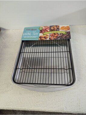 Vintage Nordic Ware Extra Large Oven Crisp Baking Tray with Rack 17"x12"